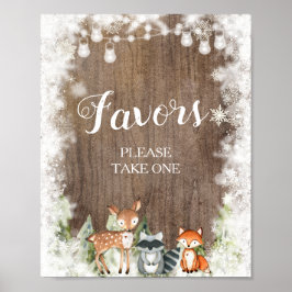 Favoriter för trädbeklädnadsbabyskor för Rustiska  Poster