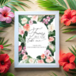 Favoriter för tropisk vattenfärg Ta en Poster<br><div class="desc">Tropiska vattenfärgsfavoriter Ta en Poster. Matchande objekt är tillgängliga. Se fullt här: https://www.zazzle.com/collections/watercolor_tropical_flowers_and_leaves-119671500108864210</div>