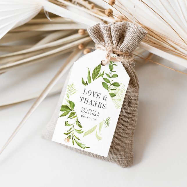 Favoriter för vild Meadow Wedding Presentetikett (Skapare uppladdad)