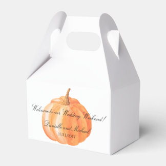 Favoriter för Watercolor Pumpkin Fall Wedding Gabl Presentaskar
