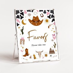 Favoriter för Westerna rosa Cowgirl Baby Shower-fa Poster