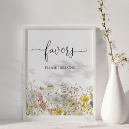 Favoriter för Wildblommor Baby Shower Poster