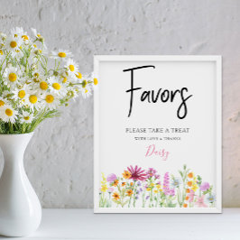 Favoriter för Wildblomsknappar Poster