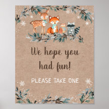 Favoriter för Winter Woodland Greenery Baby Shower