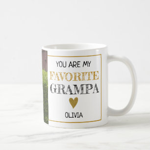 Favoriter Grampa Grandchild-Anpassningsbar Foto Kaffemugg