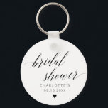 Favoriter i Möhippan elegant-kalligrafi Nyckelring<br><div class="desc">Slutför din möhippa-dekorering med Elegant Black Calligraphy Möhippa Favors Keychain (Favors-favoritnyckelkedja). Dessa eleganter och minimalistiska nyckelkedjor med svart kalligrafi är perfektens favoriter för firande. De gör möhippan mer sofistikerad och ger dig snyggt- och funktionell möhippa.</div>