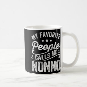 Favoriter kallar mig Nonno Mors dag Gift Kaffemugg