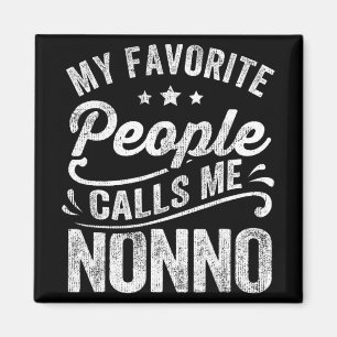 Favoriter kallar mig Nonno Mors dag Gift Magnet