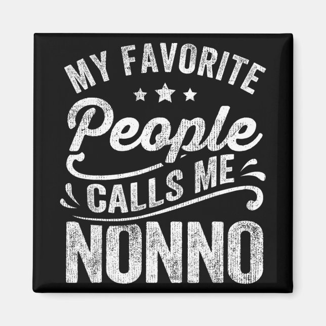 Favoriter kallar mig Nonno Mors dag Gift Magnet (Framsidan)