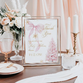 Favoriter Kallet Rosa Bow utanför babyvisningsprog Poster