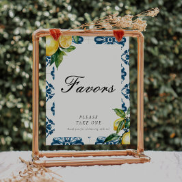 Favoriter Lemon Positano Möhippa-tecken Poster