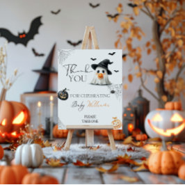 Favoriter Little Boo Baby Shower Halloween Poster
