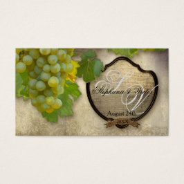 Favoriter Märkre DIY Chardonnay Grape Vineyard Art Visitkort