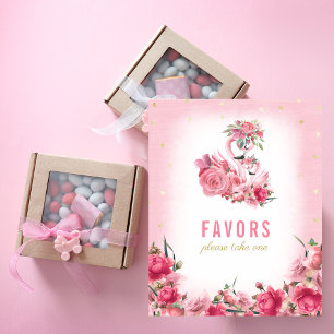 Favoriter Signera babyskor Rosa Flamingo Ballerina Poster