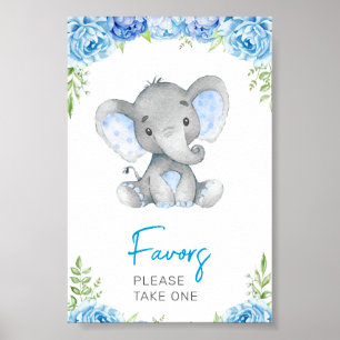 Favoriter - ta en elefant-Pojke-dusch Poster