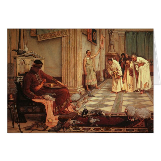 Favoriterna av kejsaren Honorius Hälsningskort (Framsidan Horizontal)