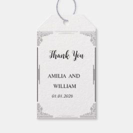 Favoritetikett för den minimalistiska Märkrn Bröll Presentetikett