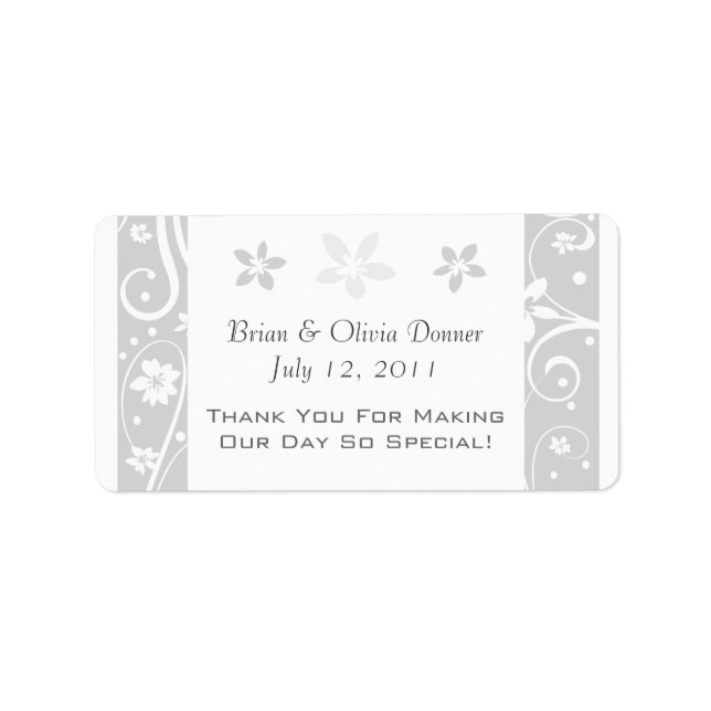 Favoritetiketter för personligt bröllp adressetikett (Framsidan)