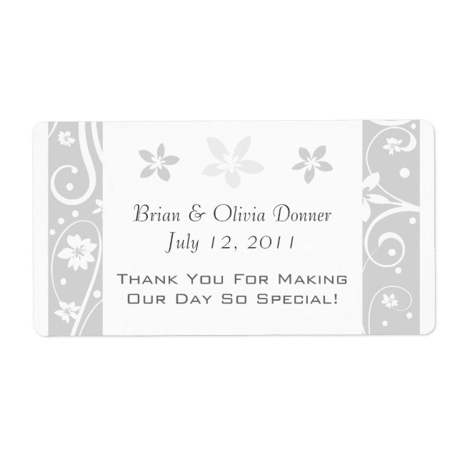 Favoritetiketter för personligt bröllp fraktsedel (Framsidan)