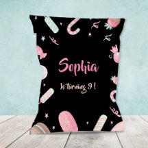 Favoritfack för Chip Bag Candyland Black Party