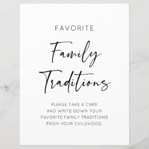 Favoritfamiljens traditioner - babyvisningsskylt S