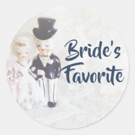 Favoritfästare - Brides favoritcute-par Runt Klistermärke