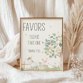Favoritfavoritskylt för boskap Meadow Friend Baby  Poster