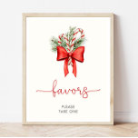 Favoritfavoritskylt för julbabyskor poster<br><div class="desc">Redigerbar julklapp för helgdag tematiska babyduschar,  födelsedagsfester eller evenemang</div>