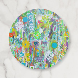 Favoritflaggor för blomma gåvor etiketter