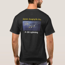 Favoritflygplan i Ess P-38 Blixt T Shirt
