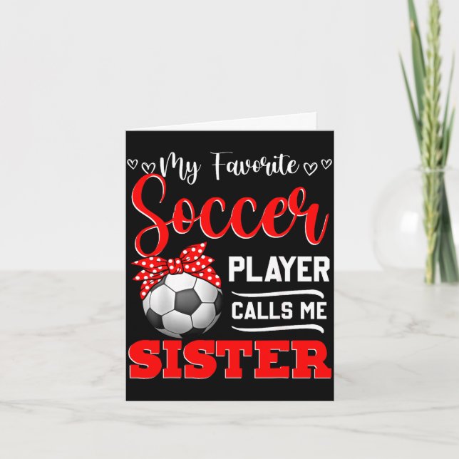Favoritfotbollsspelare kallar syster mors te kort (Framsida)
