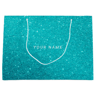 Favoritgåva från Blå Aqua Turqoise Ocean Glitter