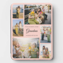 Favorithistoriefotomontage för mormor rosa