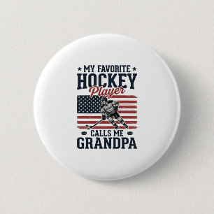 Favorithockeyspelare kallar mig farfar Vintage Sh Knapp