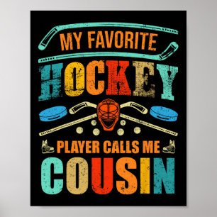 Favorithockeyspelare kallar mig kusin faders dag poster