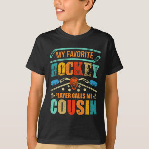 Favorithockeyspelare kallar mig kusin fadersdag t shirt