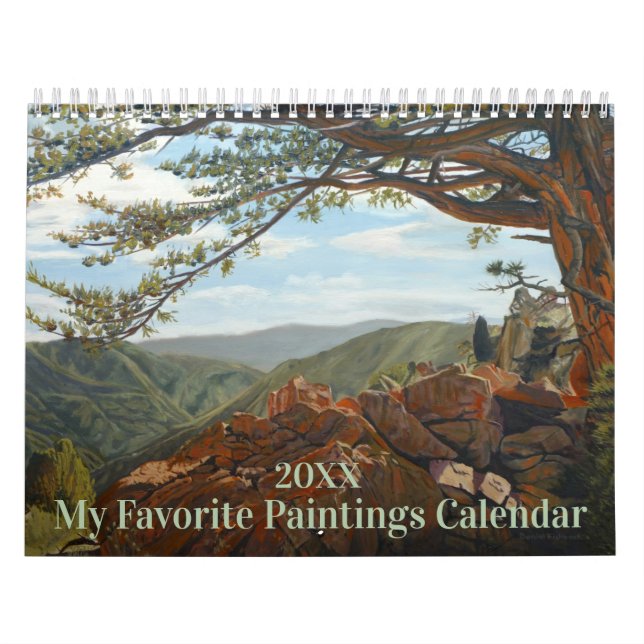 Favoritkalender med oljemålningar för alla år kalender (Omslag)