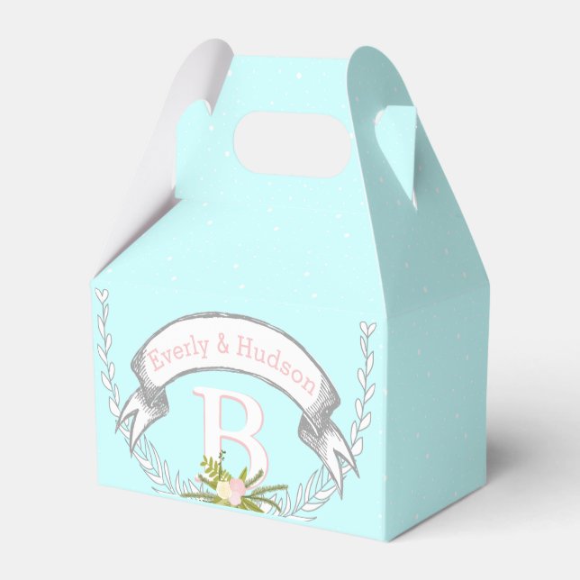 Favoritlåda dina foton Monogram Namn Presentaskar (Baksidan Sidan)