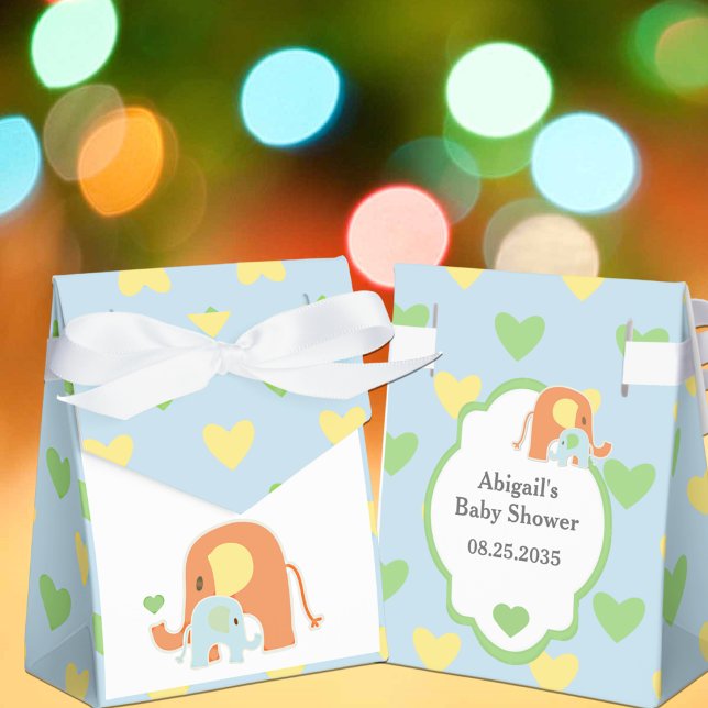 Favoritlåda för babyboy elefant shower presentaskar (Skapare uppladdad)