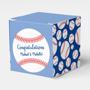 Favoritlåda för liten lugger Baseball Baby Shower Presentaskar
