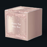 Favoritlåda med anpassad text i Rosa Guld Glitter Presentaskar<br><div class="desc">Favoritlådor med Rosa Guld Rosa Glitter Gnistrande Droppar Anpassad Text Rosa Modern - Lägg till din unika text eller ta bort text - Gör din speciella present - Ändra storlek och flytta eller ta bort och lägg till text / element med anpassningsverktyget. Design av MIGNED. Se mina andra projekt. Du...</div>