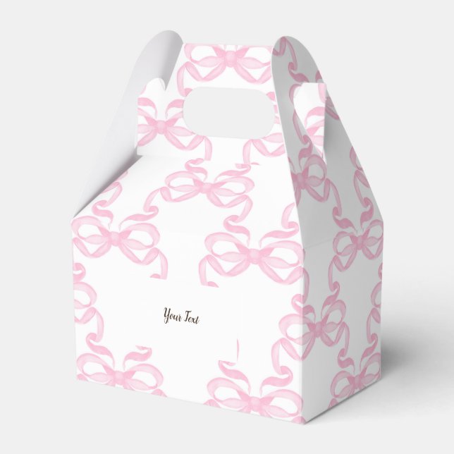 Favoritlåda Rosa Slingor Presentaskar (Framsidan Sidan)