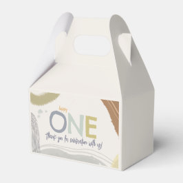 Favoritlådor för lycklig One First Birthday-pojken Presentaskar