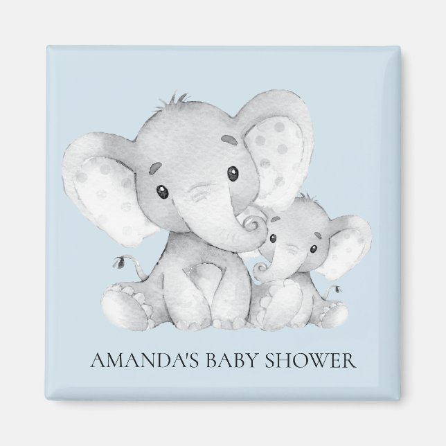 Favoritmagnet för elefantbabyskor magnet (Framsidan)