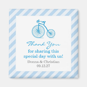 Favoritmagnet för tack Blue Baby Shower Magnet