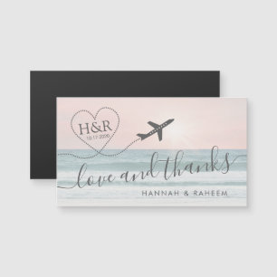 Favoritmagnet Kärlek & tack Beach Wedding