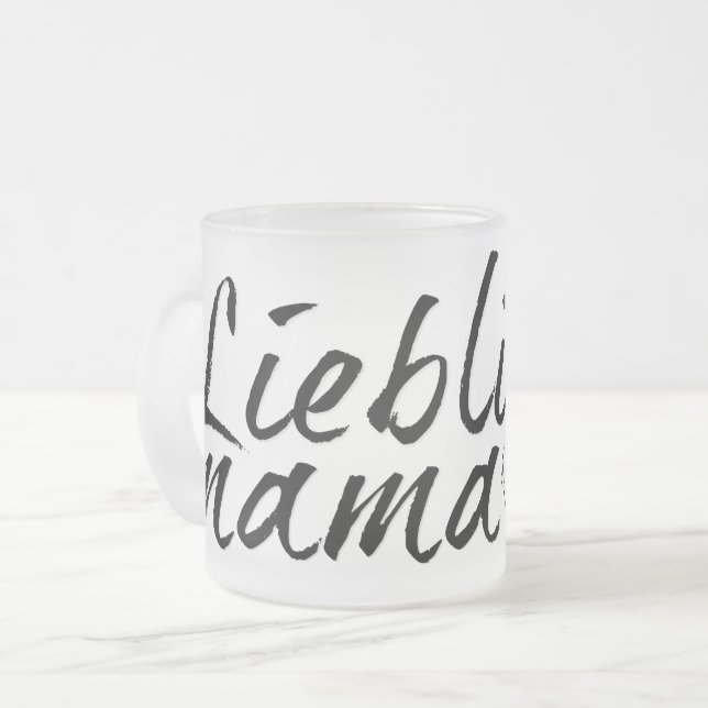 Favoritmamma Frostad Glasmugg (Framsida vänster)