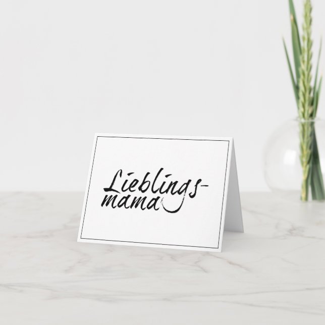 Favoritmamma Kort (Framsida)