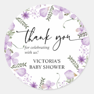 Favoritmärke för Lavender Flowers Tack Runt Klistermärke