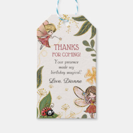 Favoritmärke för Magic Fairy Birthday Tack Presentetikett